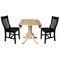 International Concepts 42 in. Dual Drop Leaf Table with 2 Slat Back Dining Chairs - 3 Piece Dining Set K01-42DP-C46-61P - alternate 2